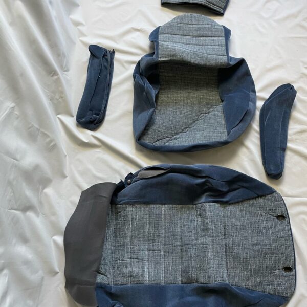 Schonbezug für Wohnmobilsitze, Universal blau / grau