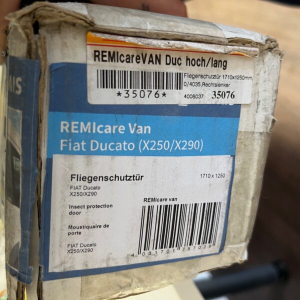 REMIcare Van Fliegenschutztür Fiat Ducato (X250/X290) für Rechtslenker