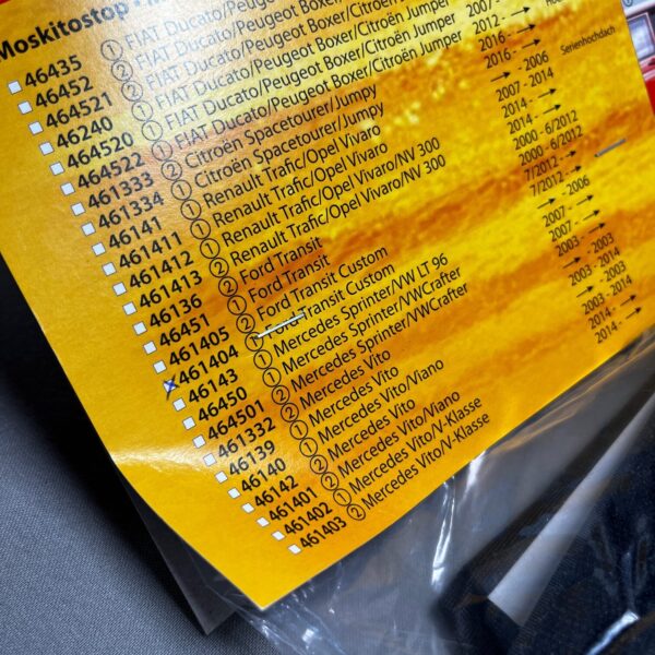 Reimo Moskitonetz Ford Transit Custom ab Bj. 7/2012