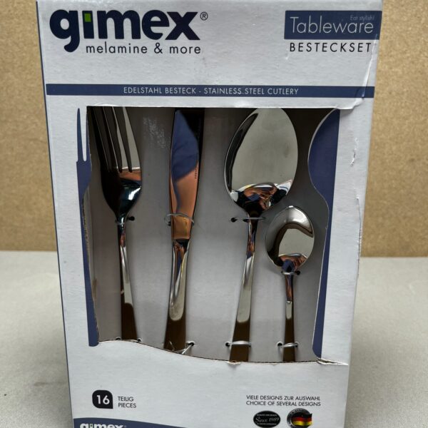 Gimex Besteck Besteckset Edelstahl 16-teilig