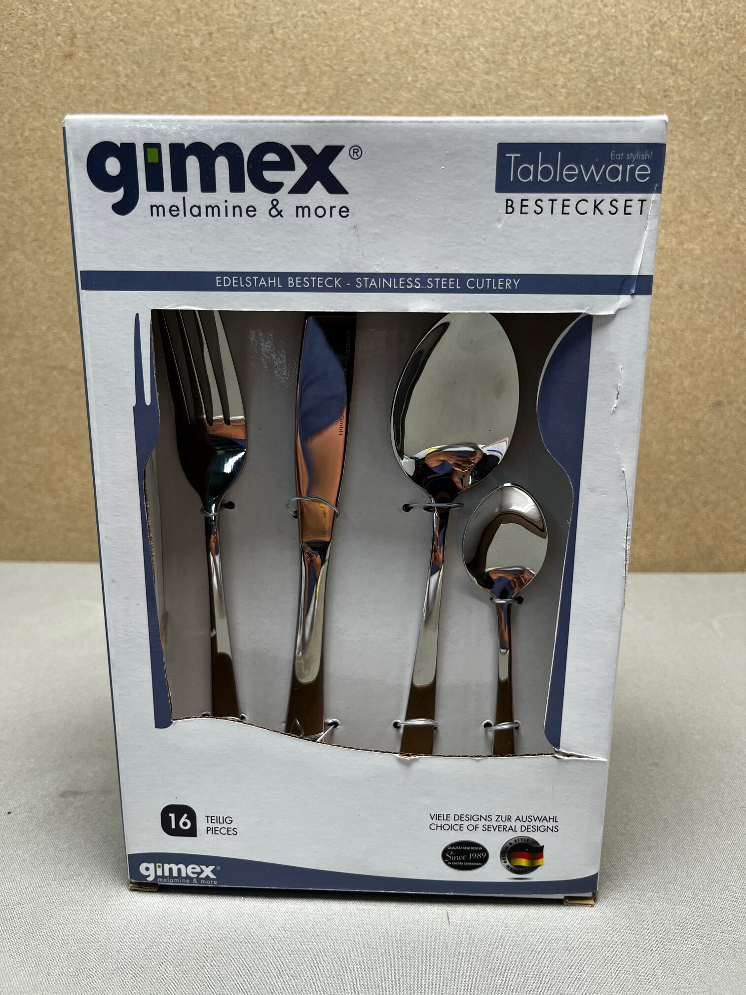 Gimex Besteck Besteckset Edelstahl 16-teilig