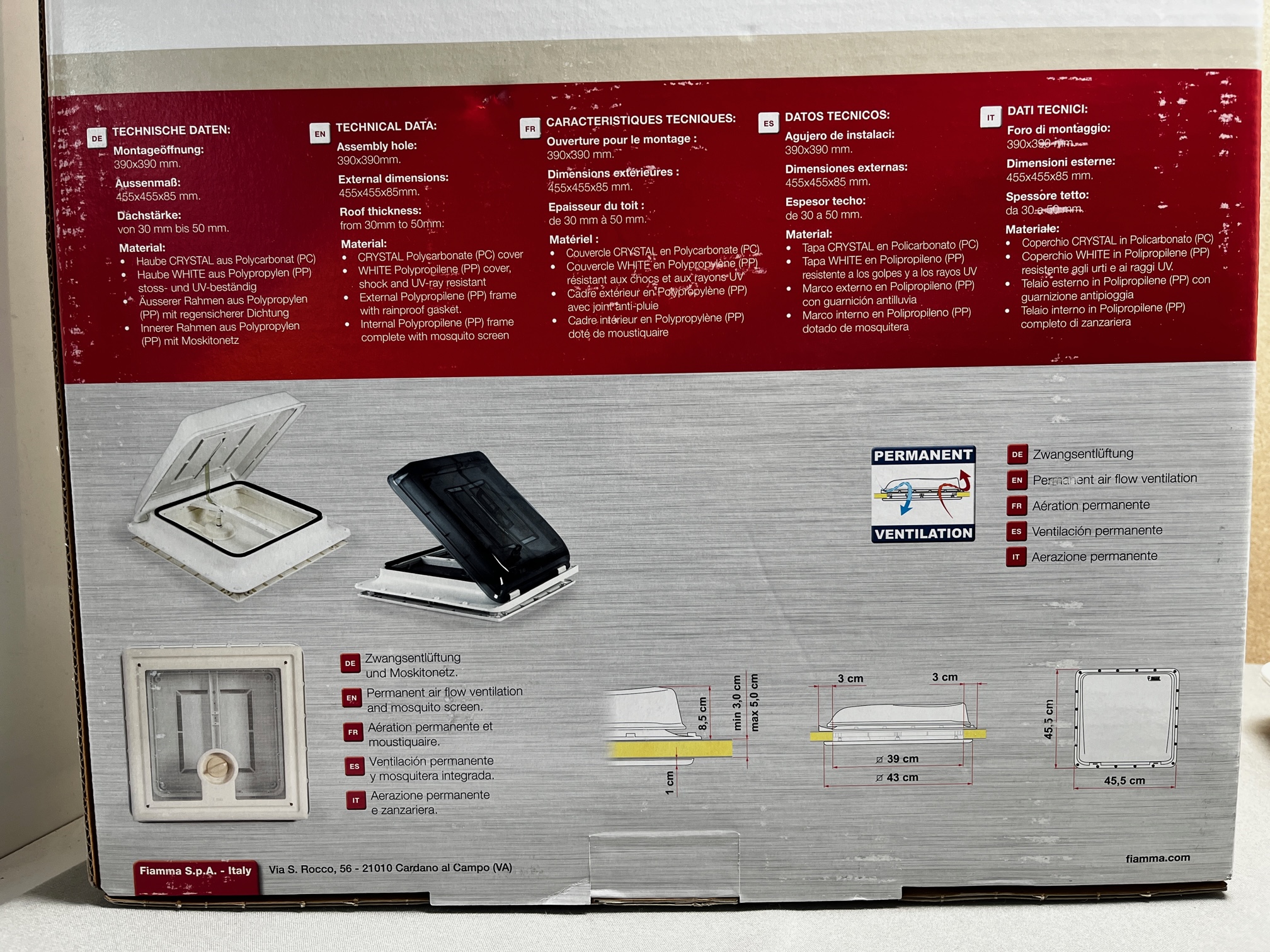 Fiamma Vent weiß Dachhaube