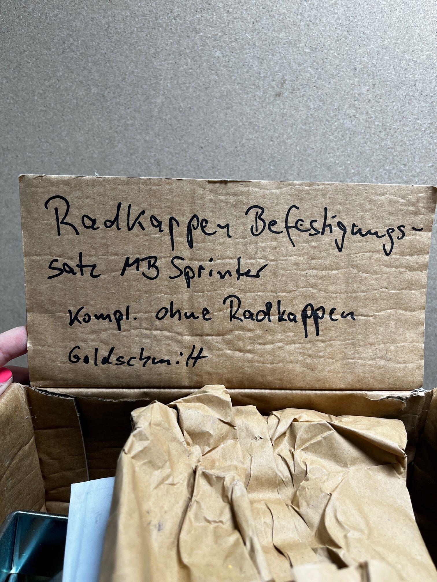 Goldschmitt Radkappen Befestigungssatz MB Sprinter