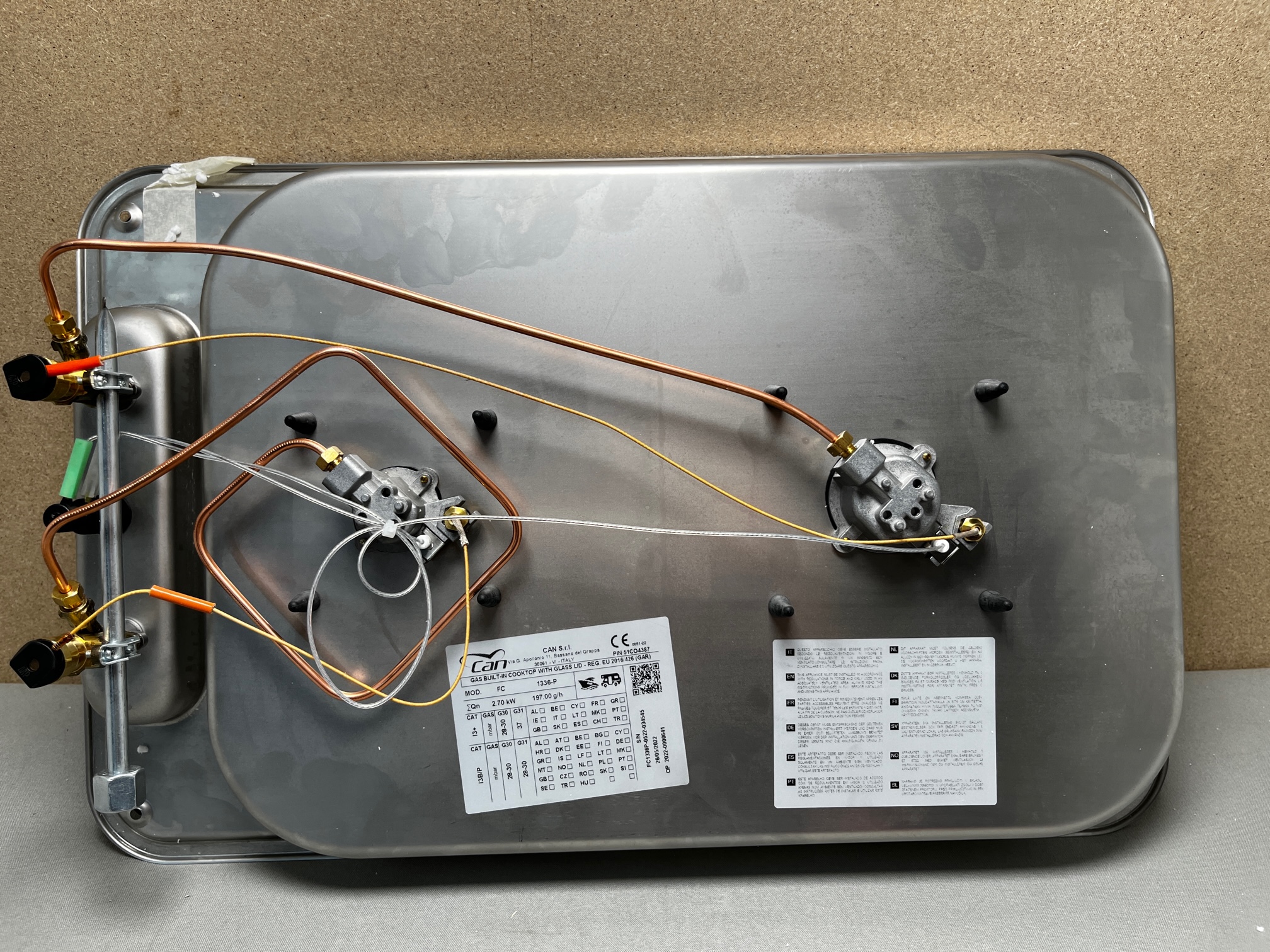 Can Gas Einbaukochfeld FC 1336-P 2-flammig 530x340mm