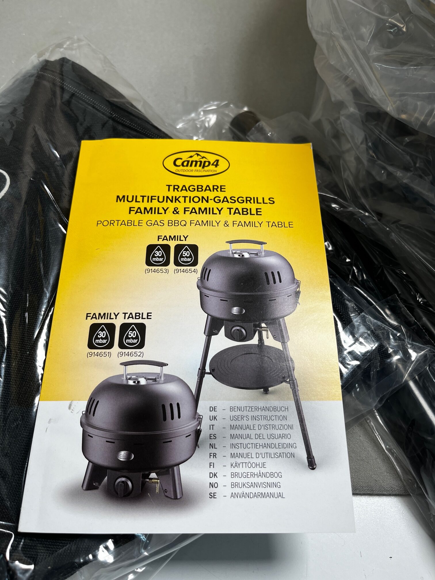 Carbest tragbarer Multifunktionsgrill Stand-Gasgrill Family