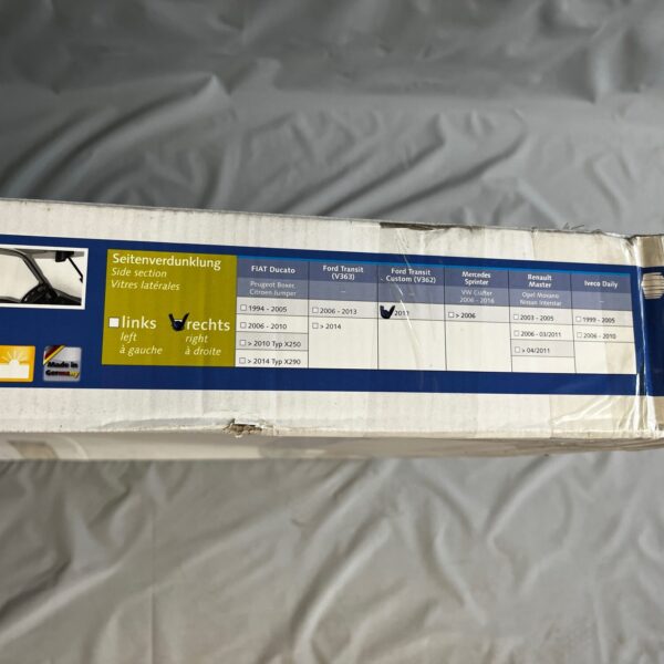 Remifront Verdunklungslösung rechts Ford Transit Custom Fahrerhausverdunklung
