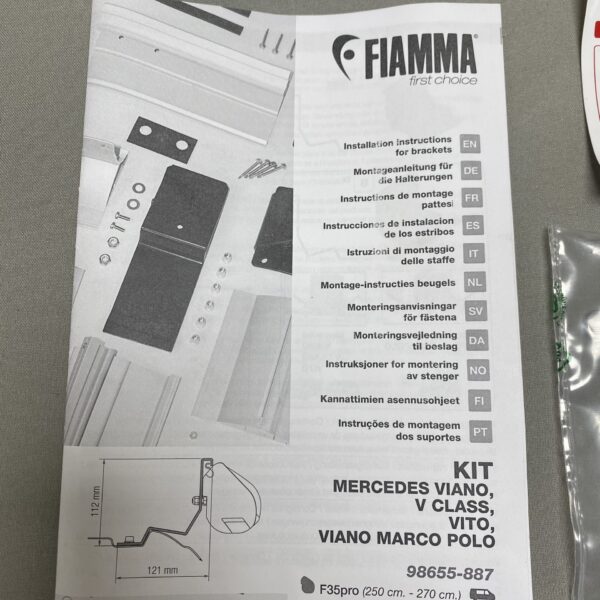 Fiamma Kit Mercedes Viano, Viano Marco Polo, Vito und V Class 98655-887