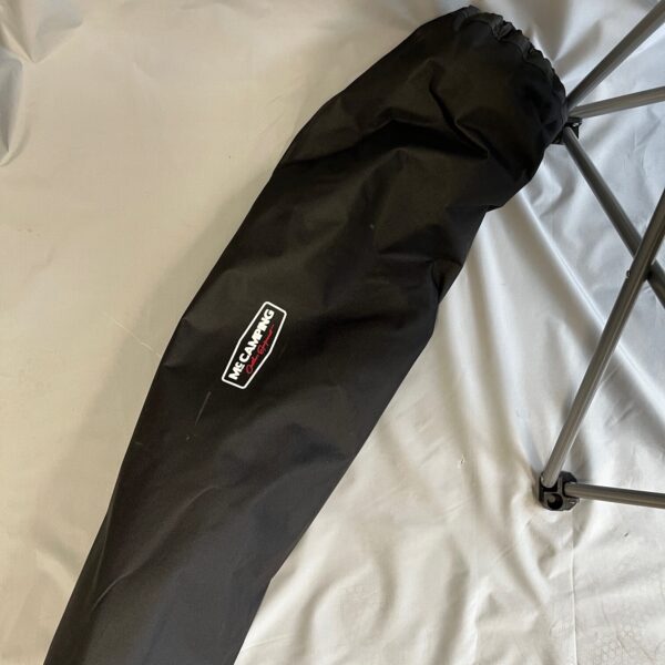 McCamping Campingstuhl schwarz grau mit Getränkehalter