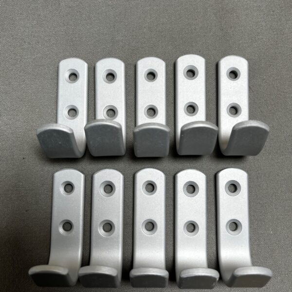 Häfele Mantelhaken silber matt 18x35x62mm 10 Stk.