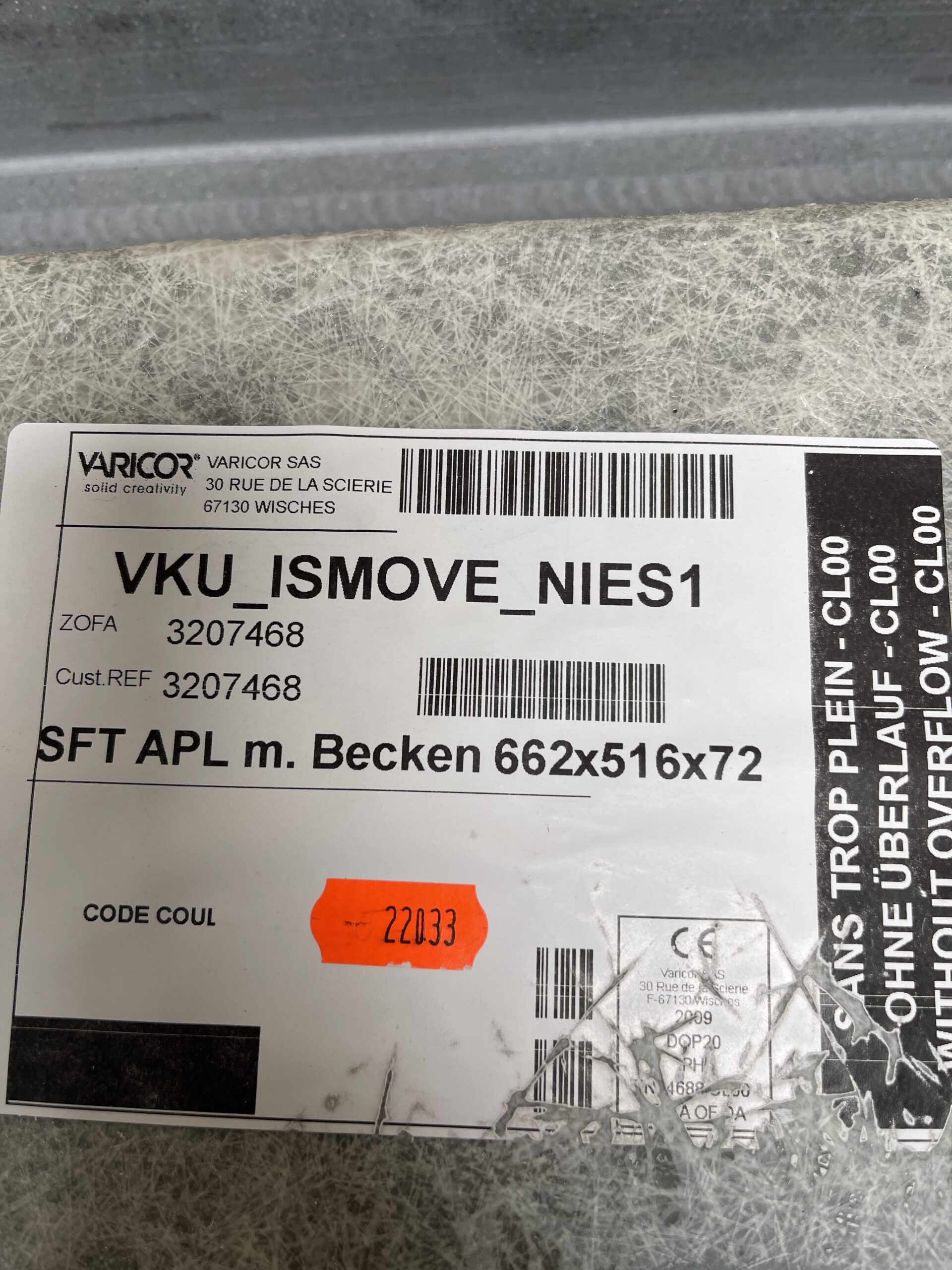 Waschbecken IS MOVE für Wohnmobil, Kunststoff, 66,2×51,6cm