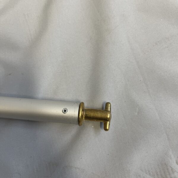 Markisenkurbel Thule silber/weiß ausziehbar 140cm bis 200cm