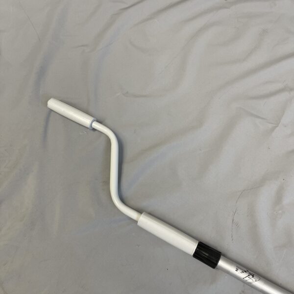 Markisenkurbel Thule silber/weiß ausziehbar 140cm bis 200cm