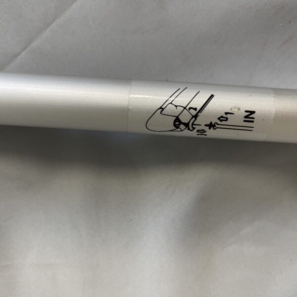 Markisenkurbel Thule silber/weiß ausziehbar 140cm bis 200cm