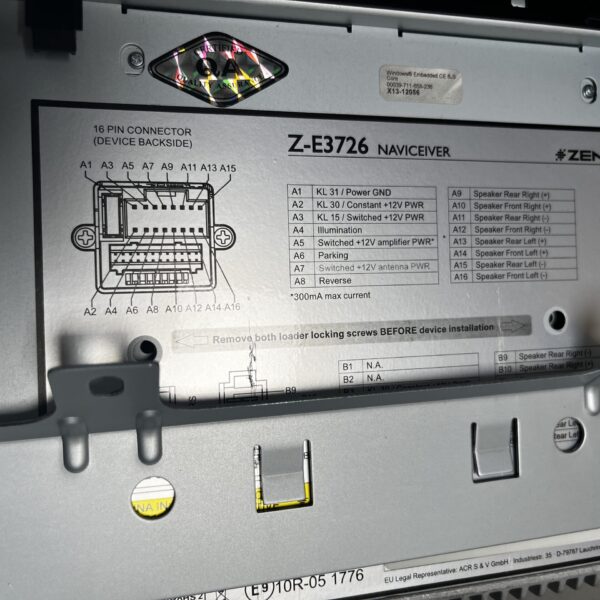 Zenec Z-3726 Naviceiver Fiat Ducato