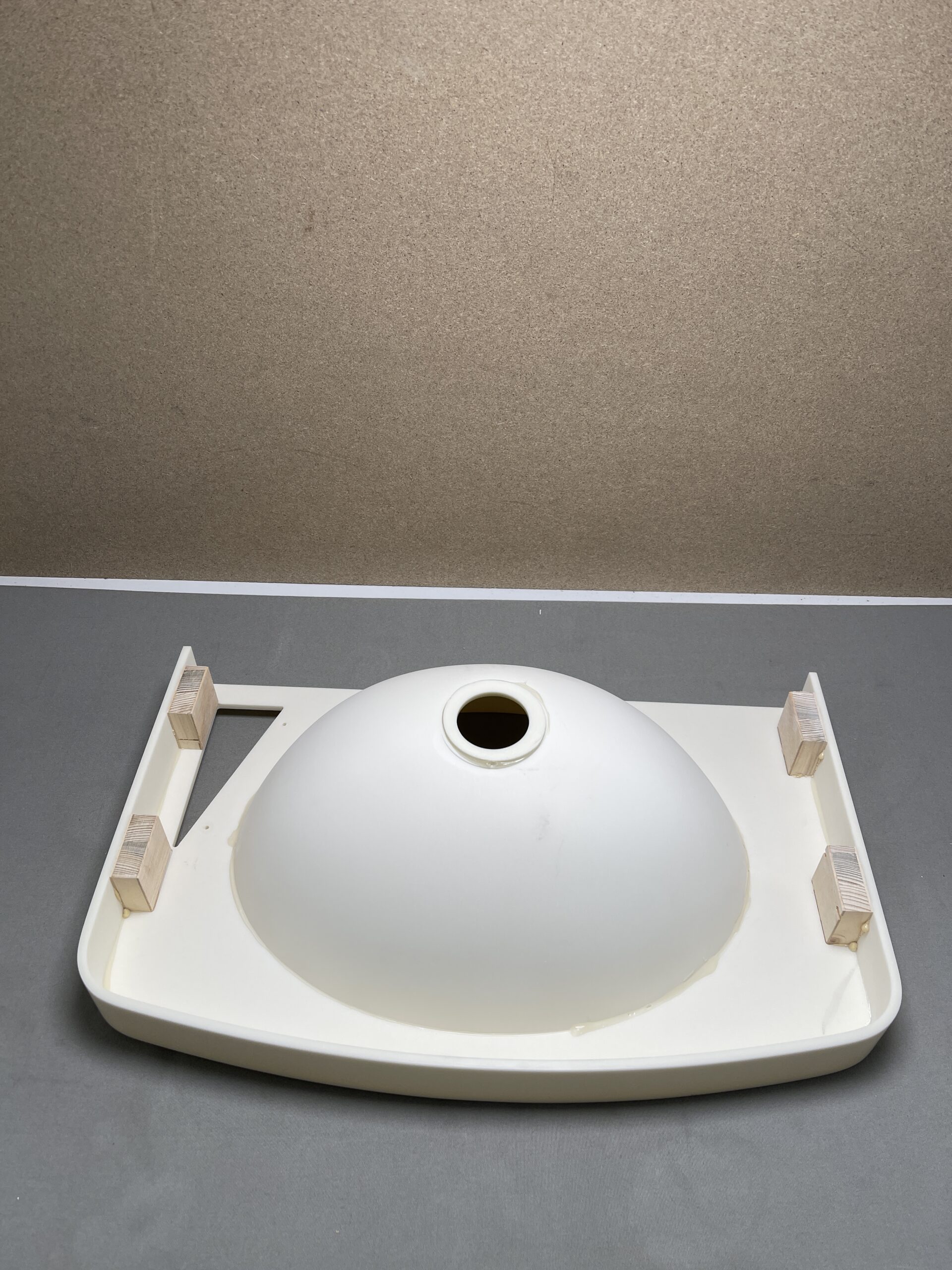 Waschbecken Mineralstoff weiß