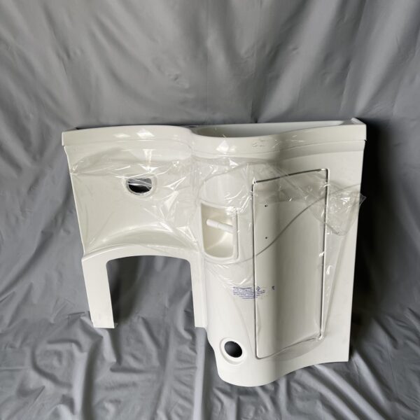 Galleno Plastica Waschtisch Waschbecken rechts 910x300x810 mm weiß Wohnmobil