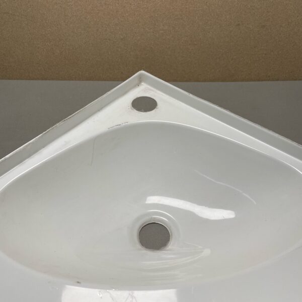 Eckwaschbecken 90°, weiß, RAL 9101, 380 x 380mm