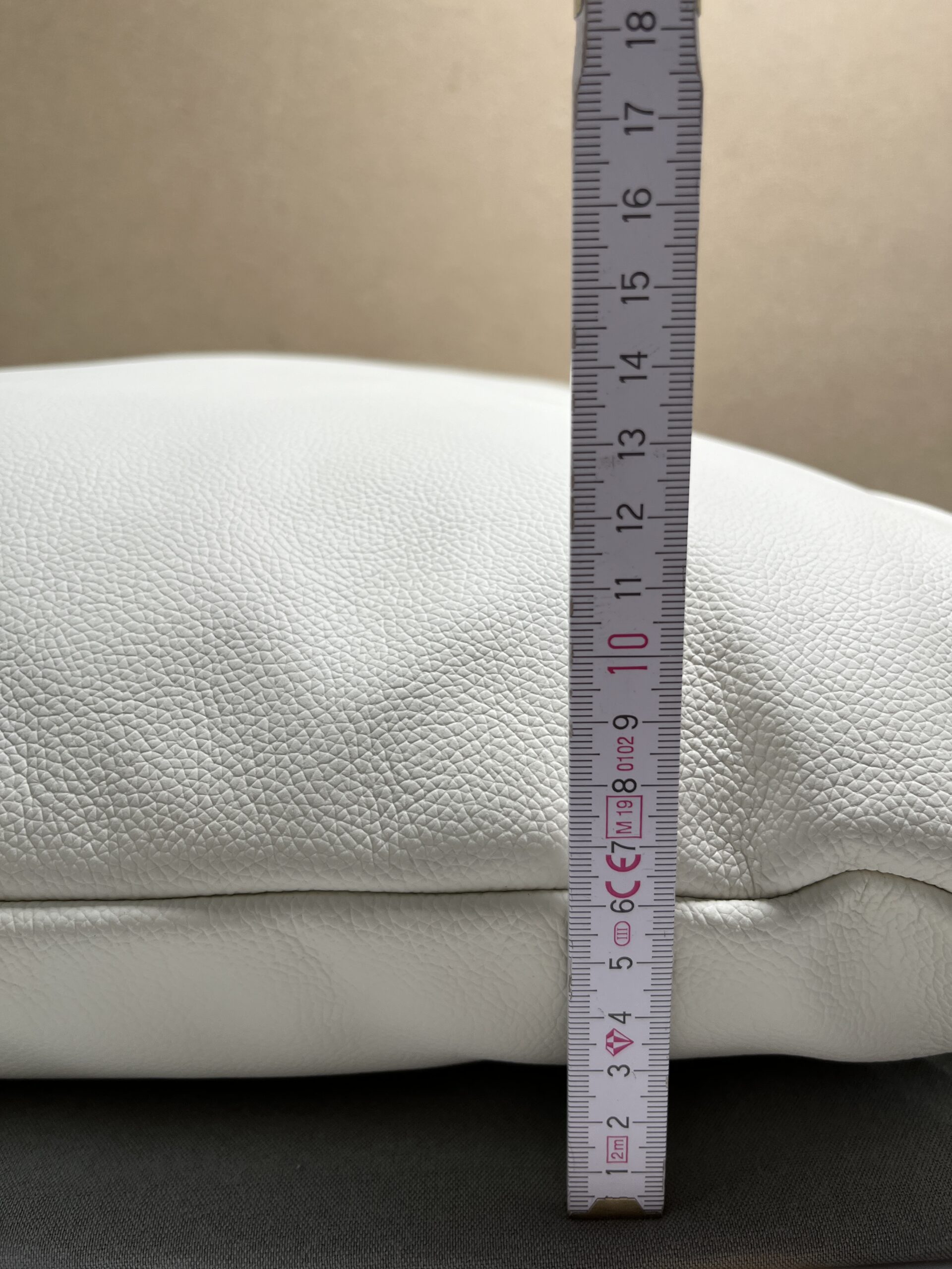 Niesmann & Bischoff Echtlederkissen mit Klett 60x50cm