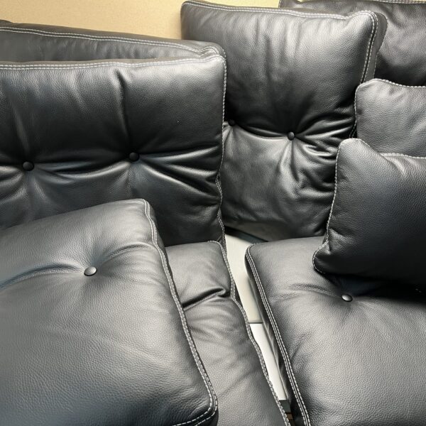 Niesmann & Bischoff Arto 83F/88F/88(L) Klassik Echtlederkissen Set schwarz