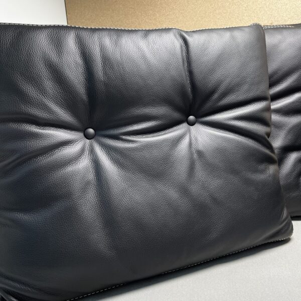 Niesmann & Bischoff Arto 83F/88F/88(L) Klassik Echtlederkissen Set schwarz