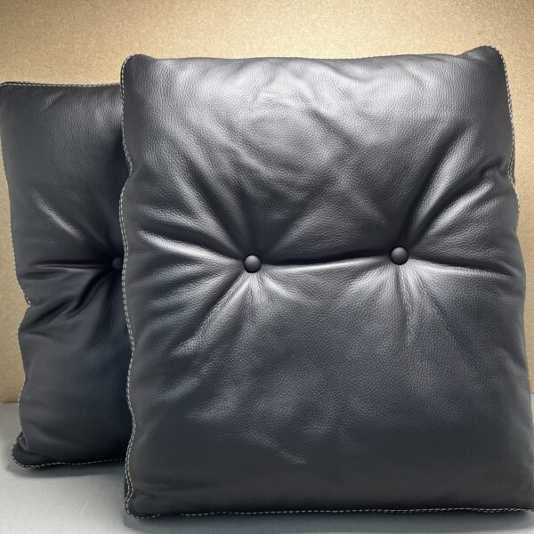 Niesmann & Bischoff Arto 83F/88F/88(L) Klassik Echtlederkissen Set schwarz