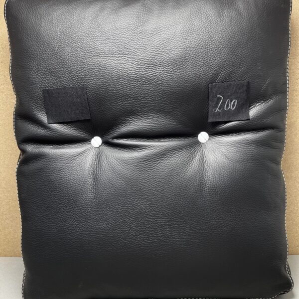 Niesmann & Bischoff Klassik Echtlederkissen schwarz 50x58x7cm