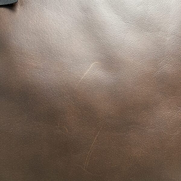 Niesmann & Bischoff Echtlederkissen mit Klett braun 60x48cm