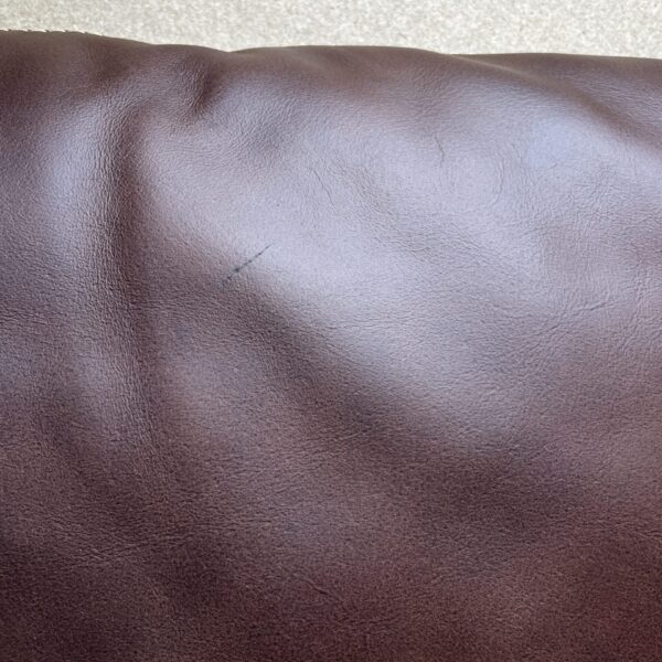 Niesmann & Bischoff Echtlederkissen mit Klett braun 60x48cm