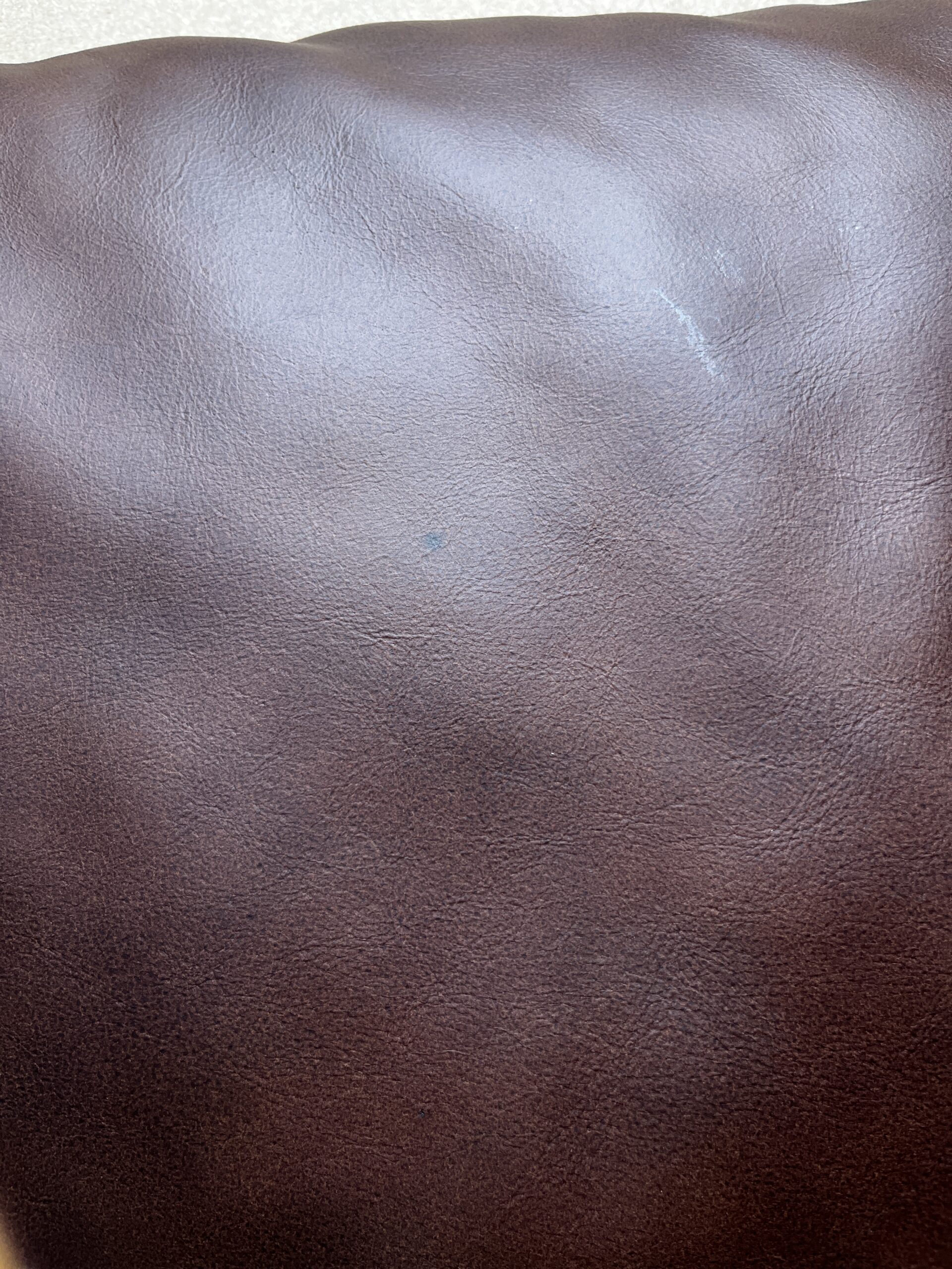 Niesmann & Bischoff Echtlederkissen mit Klett braun 60x48cm