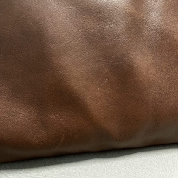 Niesmann & Bischoff Echtlederkissen mit Klett braun 84x48cm