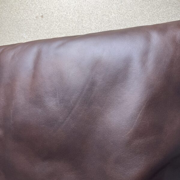 Niesmann & Bischoff Echtlederkissen mit Klett braun 84x48cm