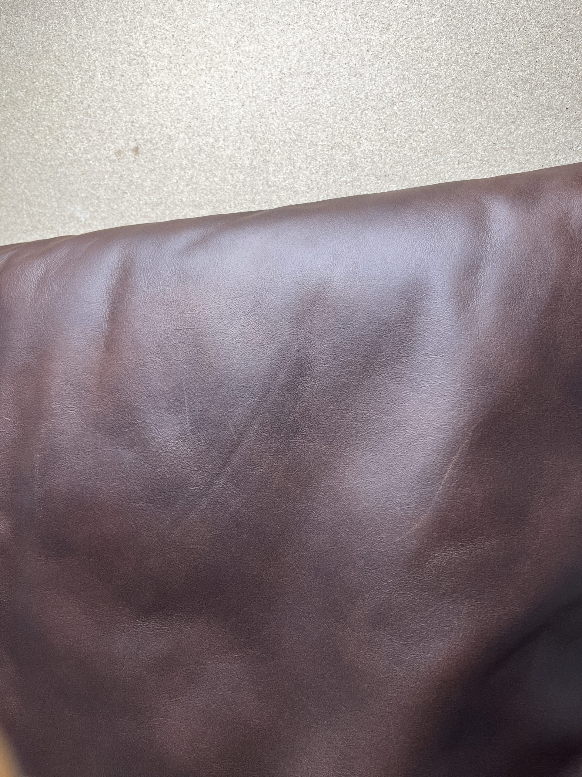 Niesmann & Bischoff Echtlederkissen mit Klett braun 84x48cm