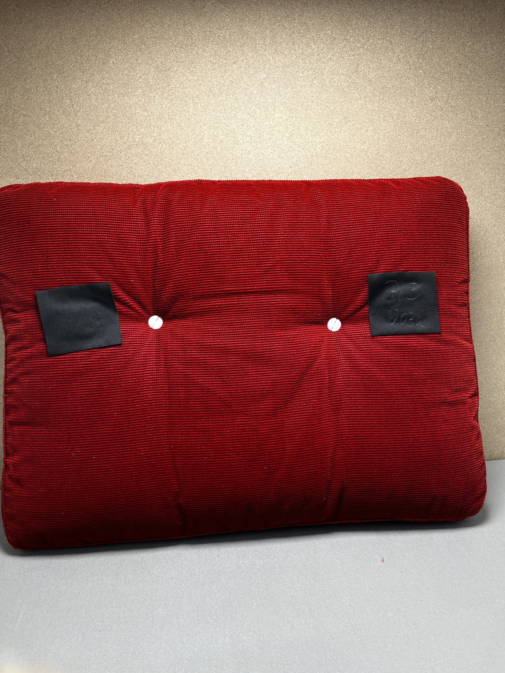 Niesmann & Bischoff Kissen rot Strukturstoff 66x48 cm