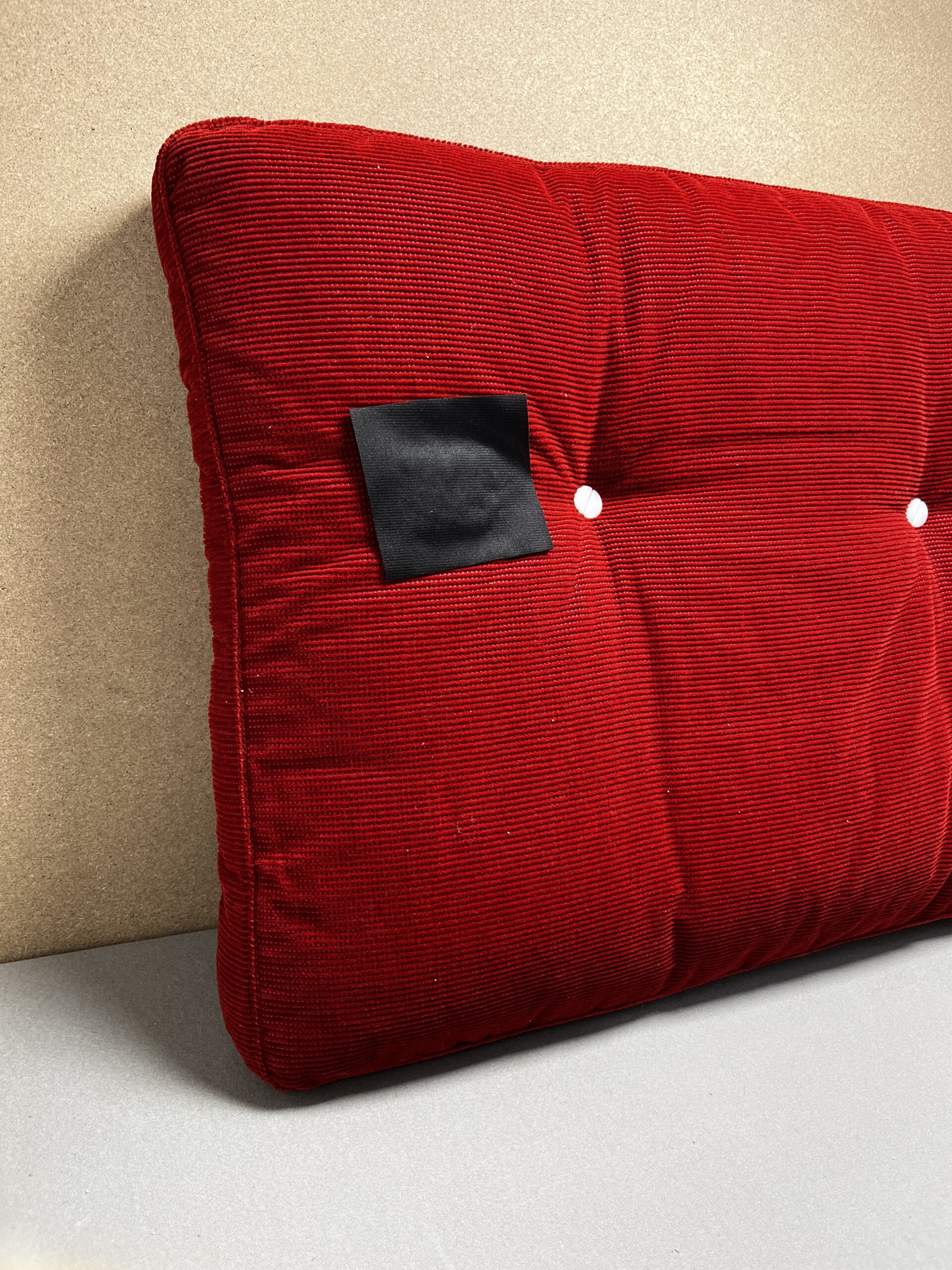 Niesmann & Bischoff Kissen rot Strukturstoff 66x48 cm