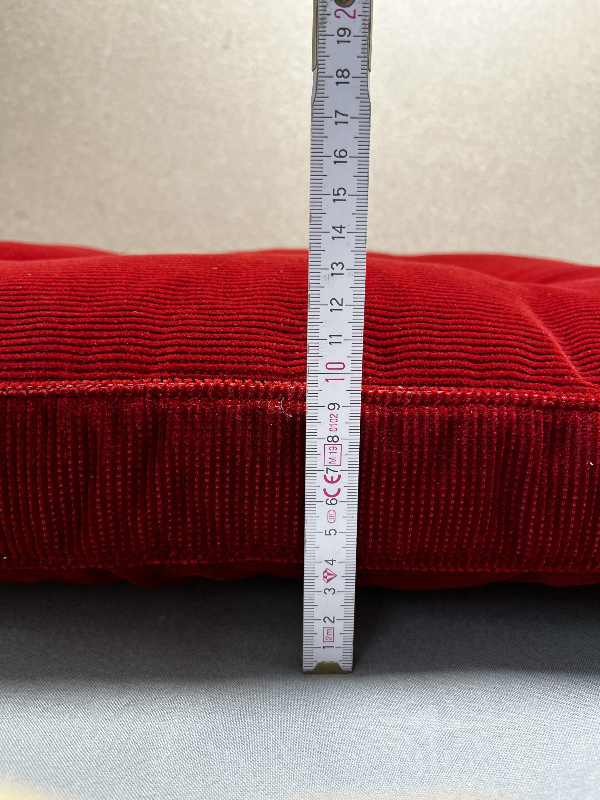 Niesmann & Bischoff Kissen rot Strukturstoff 66x48 cm