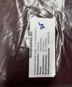 Niesmann & Bischoff Kissensatz mit Klett Weinrot Filz NB30 6.9Q 7.4E Modern