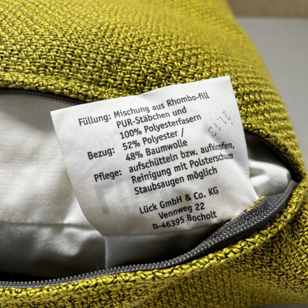 Niesmann & Bischoff Kissen mit Klett Apfelgrün 57x75cm