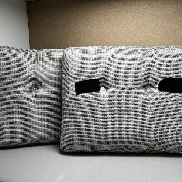 Niesmann & Bischoff Kissenset schwarz weiß Strukturstoff 60x47cm