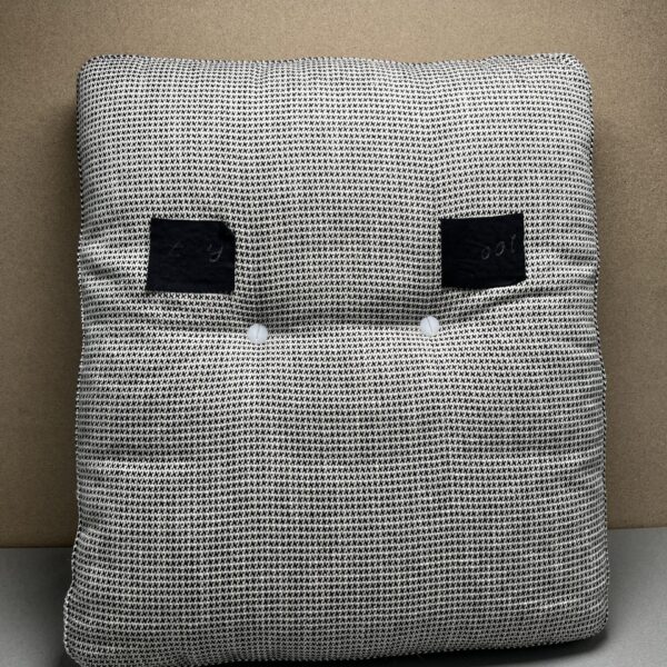 Niesmann & Bischoff Kissen schwarz weiß Strukturstoff 48x56cm