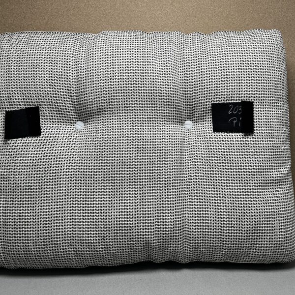 Niesmann & Bischoff Kissen schwarz weiß Strukturstoff 66x50cm