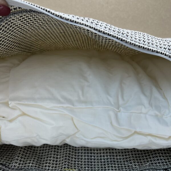 Niesmann & Bischoff Kissen schwarz weiß Strukturstoff 66x50cm