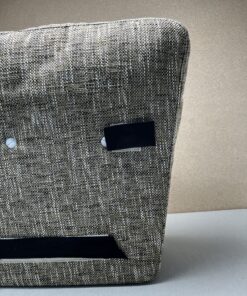 Niesmann & Bischoff Kissen braun beige Strukturstoff 40/48x50x18/8cm