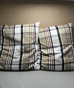 Niesmann & Bischoff Kissenset kariert Tartan beige braun schwarz