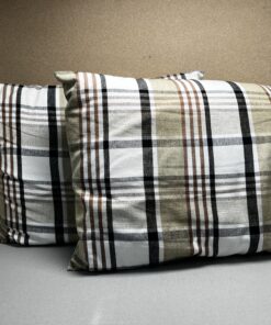 Niesmann & Bischoff Kissenset kariert Tartan beige braun schwarz