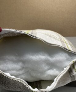 Niesmann & Bischoff Kissen Zierkissen kariert Tartan Hellgrau Weiß Apfelgrün 38x38cm