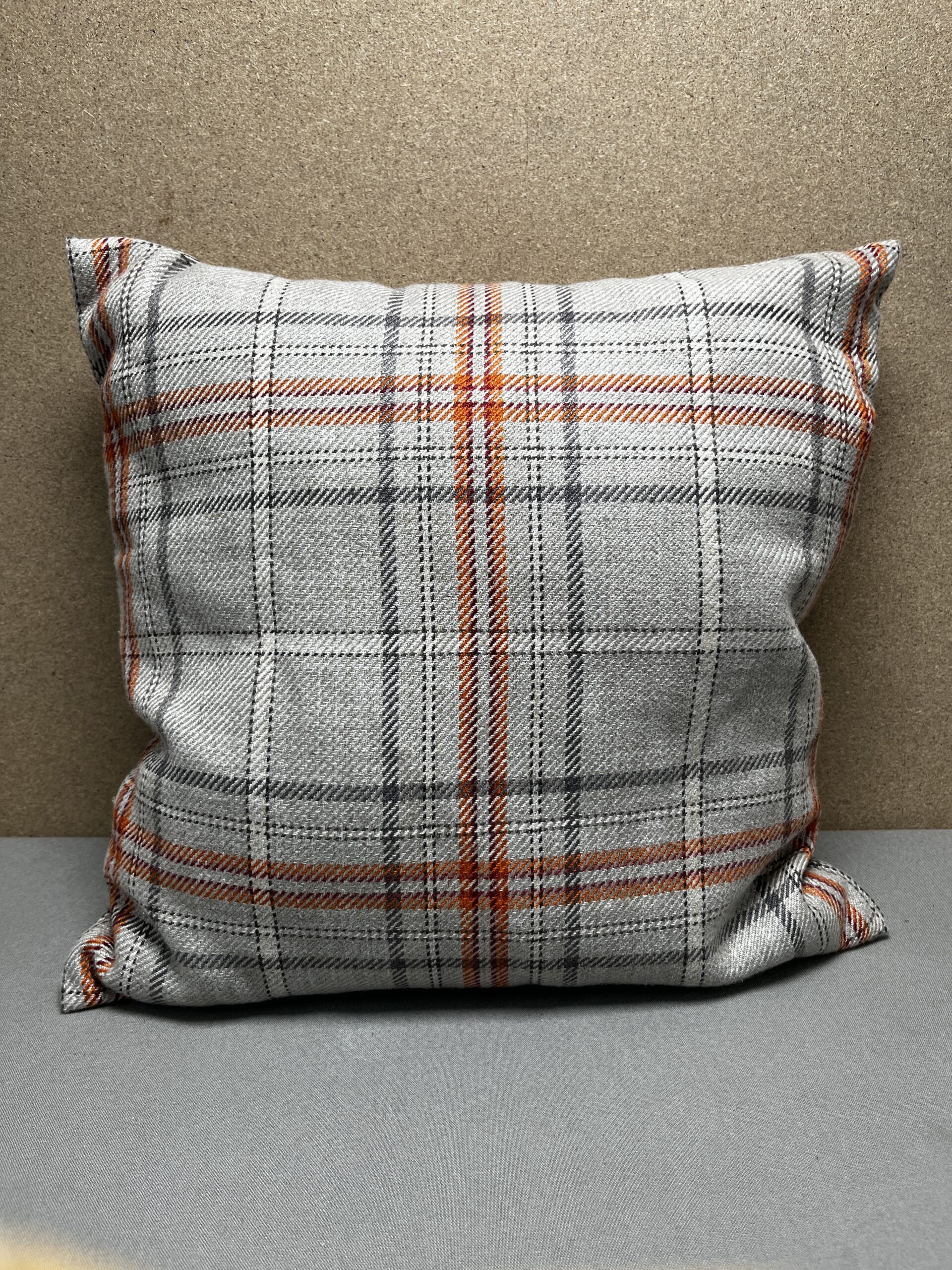 Niesmann & Bischoff Kissen Zierkissen kariert Tartan Hellgrau Weiß Apfelgrün 38x38cm