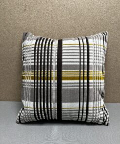 Niesmann & Bischoff Kissen Zierkissen kariert Tartan Hellgrau Weiß Apfelgrün 38x38cm