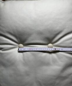 Niesmann & Bischoff Echtlederkissen mit Klett creme 50x58cm