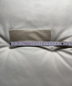 Niesmann & Bischoff Echtlederkissen mit Klett creme 50x58cm