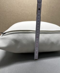 Niesmann & Bischoff Echtleder Zierkissen Creme 38x38cm